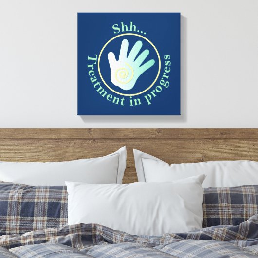 Behandeling in behandeling canvas afdruk (Insitu (Slaapkamer))