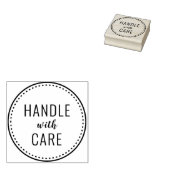 behandeling met zorg rubberstempel (Gestempeld)