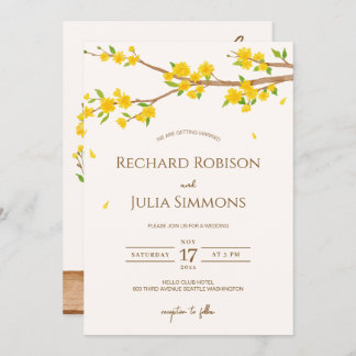 BEHANDELING sparen de Datum Uitnodiging/Waterverf  Save The Date