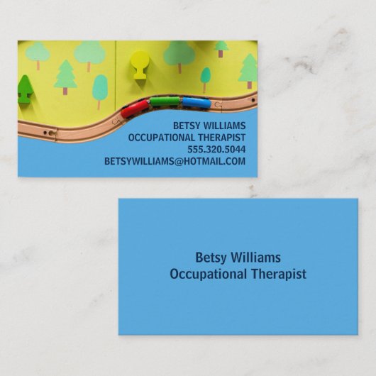 Behandeling van beroepsethiek bij thuis visitekaartje (Voorkant / Achterkant)