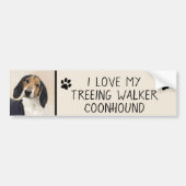 Behandeling van walker Coonhound-schilderijen - Oo Bumpersticker (Voorkant)