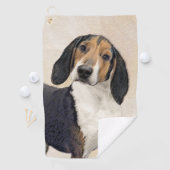 Behandeling van walker Coonhound-schilderijen - Oo Golfhanddoek (Insitu)