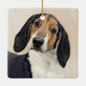 Behandeling van walker Coonhound-schilderijen - Oo Keramisch Ornament (Achterkant)