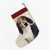 Behandeling van walker Coonhound-schilderijen - Oo Kleine Kerstsok (Achterkant (Hangend))