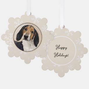 Behandeling van walker Coonhound-schilderijen - Oo Ornament Kaart