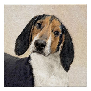 Behandeling van walker Coonhound-schilderijen - Oo Perfect Poster