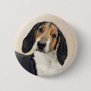 Behandeling van walker Coonhound-schilderijen - Oo Ronde Button 5,7 Cm
