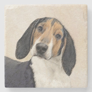 Behandeling van walker Coonhound-schilderijen - Oo Stenen Onderzetter