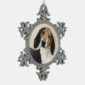 Behandeling van walker Coonhound-schilderijen - Oo Tin Sneeuwvlok Ornament (Links)