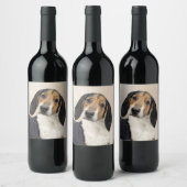 Behandeling van walker Coonhound-schilderijen - Oo Wijn Etiket (Flessen)