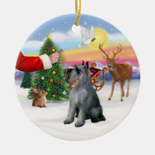 Behandeling voor een Reuzen Schnauzer (G/C) Keramisch Ornament