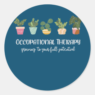Behandelingstherapie Pediatrische therapie OT maan Ronde Sticker