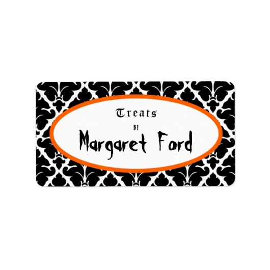 Behandelt door . . . Sjabloon Etiket (Voorkant)