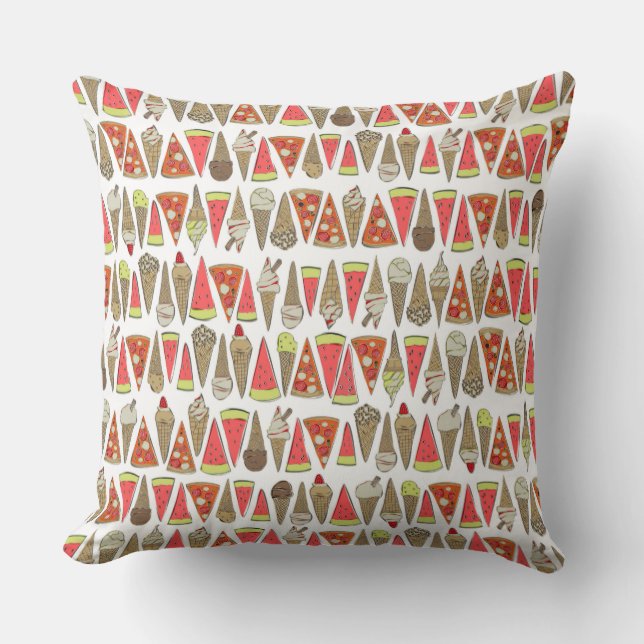 behandelt wit kussen (Voorkant)