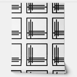 Behang - Art Deco Zwart / Wit