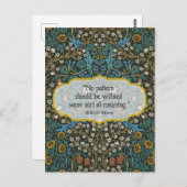 Behang Blad - William Morris Briefkaart (Voorkant / Achterkant)