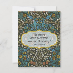 Behang Blad - William Morris Briefkaart