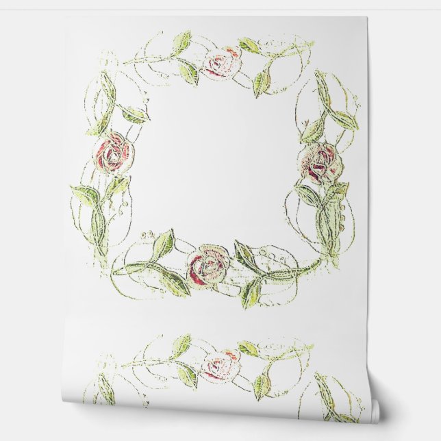 Behang BLOEM STIJL ONTWERP (Afrollen)