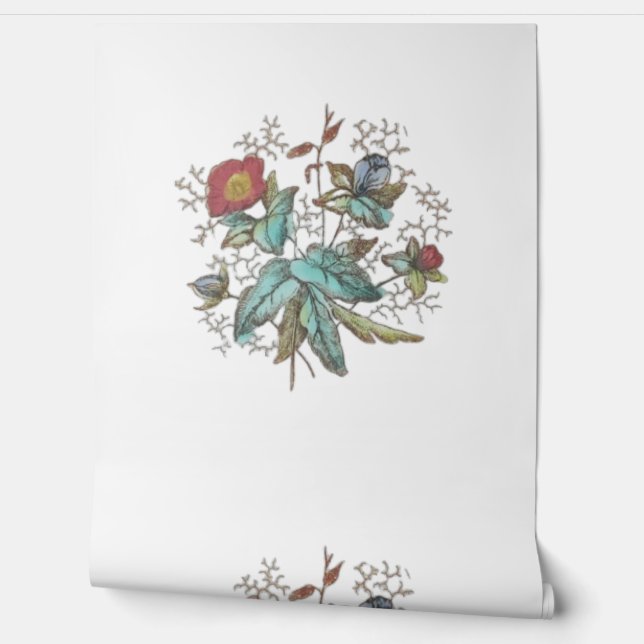 Behang BLOEM STIJL ONTWERP (Afrollen)