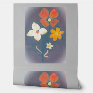 Behang bloem stijl ontwerp