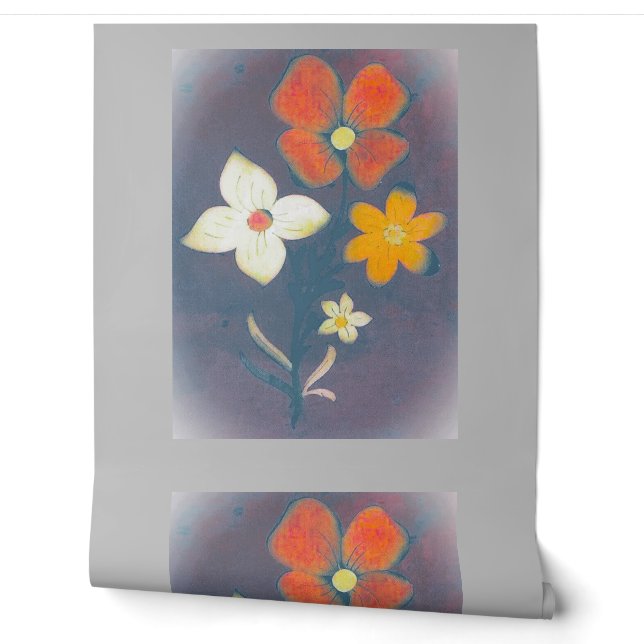 Behang bloem stijl ontwerp (Afrollen)