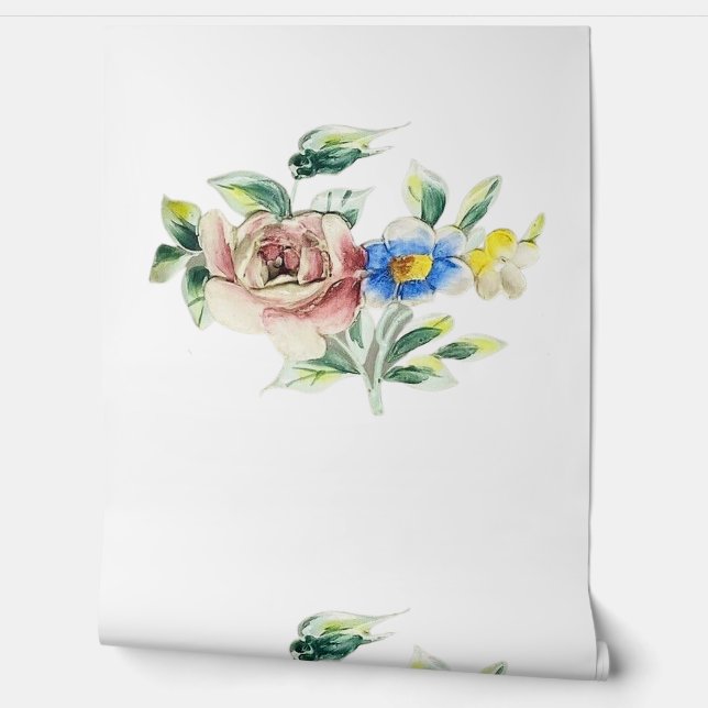 Behang BLOEM STIJL ONTWERP (Afrollen)