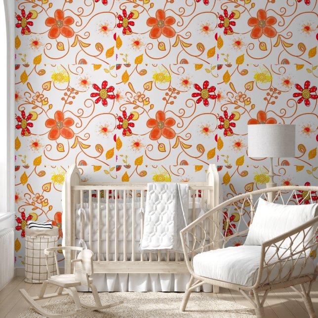 Behang Bloemen Bloemen (Kinderen)