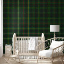 Behang - Groene Tartan