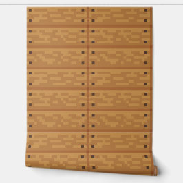 Behang Pixel-Art "WOODPLANKS" 8 bit Var02