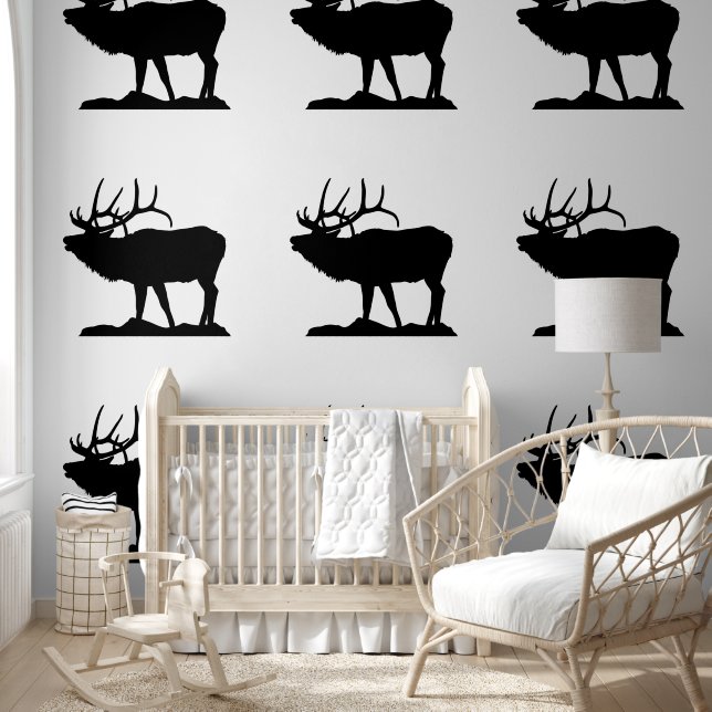 Behang - Stag Silhouette (Kinderen)