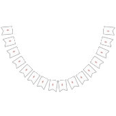 behang voor interieurontwerp rode bloemen, witte a vlaggetjes (Alle)