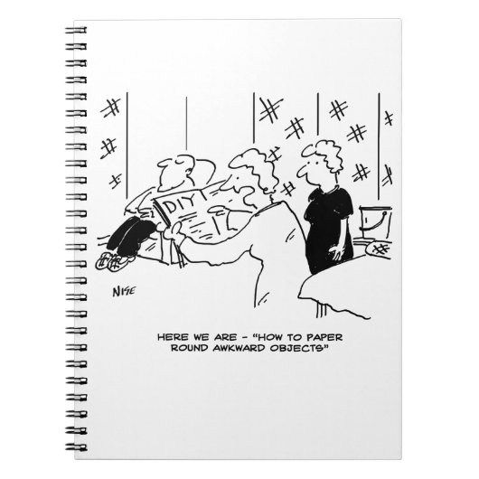Behangen en Huis Decoratie Cartoon Notitieboek (Voorkant)