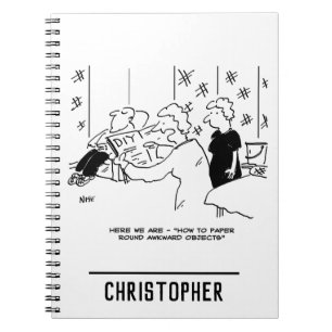 Behangen en Huis Decoratie Cartoon Notitieboek