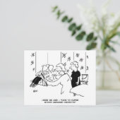 Behangen rond onhandige objecten Grappig Briefkaart (Staand voorkant)