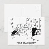 Behangen rond onhandige objecten Grappig Briefkaart (Voorkant / Achterkant)