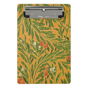  behangpatroon oranje boomillustraties mini klembord