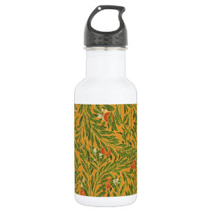 behangpatroon oranje boomillustraties waterfles