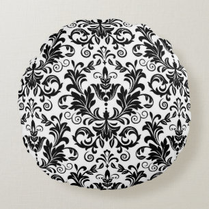 Behangsel in de stijl van Baroque. Naadloze backgr Rond Kussen