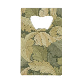 Behangselontwerp met kleuren van Acanthus/Woodland Kredietkaart Flessenopener (Achterkant)