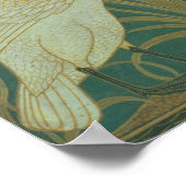 Behangselontwerp voor paneel van "Swan, Rush & Iri Poster (Hoek)