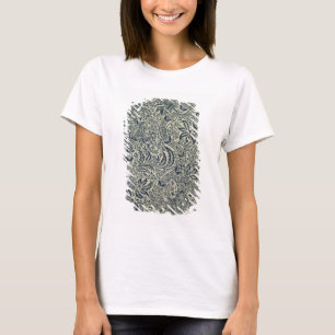 Behangselpapier met marineblauw zeewier t-shirt