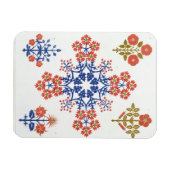 Behangselpapier, met viliet, iris en tulpenmotief, magneet (Horizontaal)