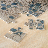 Behangselpapier voor Rozen (potlood en m/c op papi Legpuzzel (Zijkant)