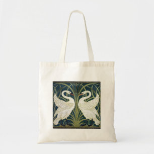 Behangselpapier voor zwaan, Rush en Iris Tote Bag