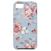 Behangselpatroon van roze rozen 2 Case-Mate iPhone case (Achterkant)