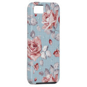 Behangselpatroon van roze rozen 2 Case-Mate iPhone case (Back/Rechts)