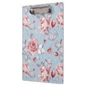 Behangselpatroon van roze rozen 2 klembord (Links)