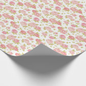 Behangselpatroon van roze rozen 3 cadeaupapier (Hoek)