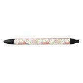 Behangselpatroon van roze rozen 3 zwarte inkt pen (Voorkant)