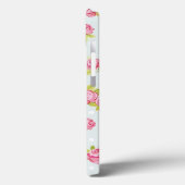 Behangselpatroon van roze rozen 4 Case-Mate iPhone case (Achterkant / Links)
